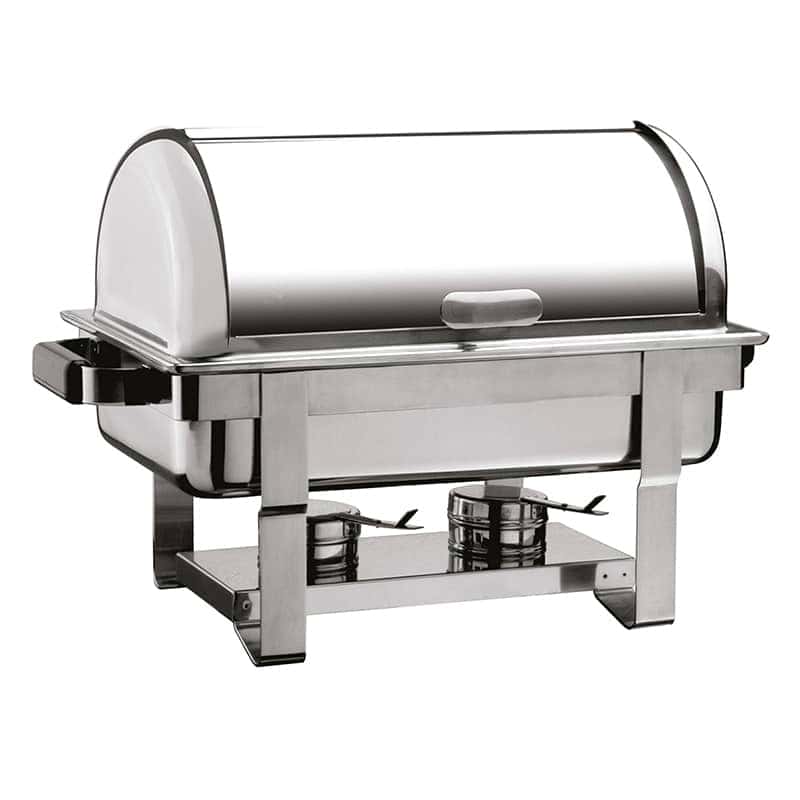 oztiryakiler chafing dish yekpare rolltop kapak icice gecen ayakli isiticisiz