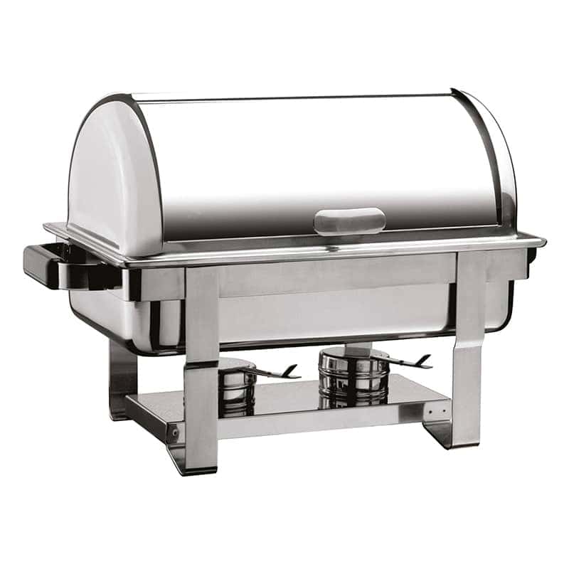 oztiryakiler chafing dish yekpare rolltop kapak icice gecen ayakli