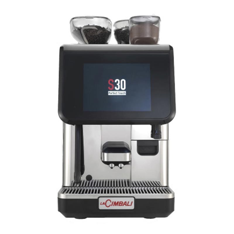 La Cimbali S30 CS10+TS Süper Otomatik Espresso Kahve Makinesi, Turbo Steam, Buhar Kollu, kakao ve tarçın shakerı