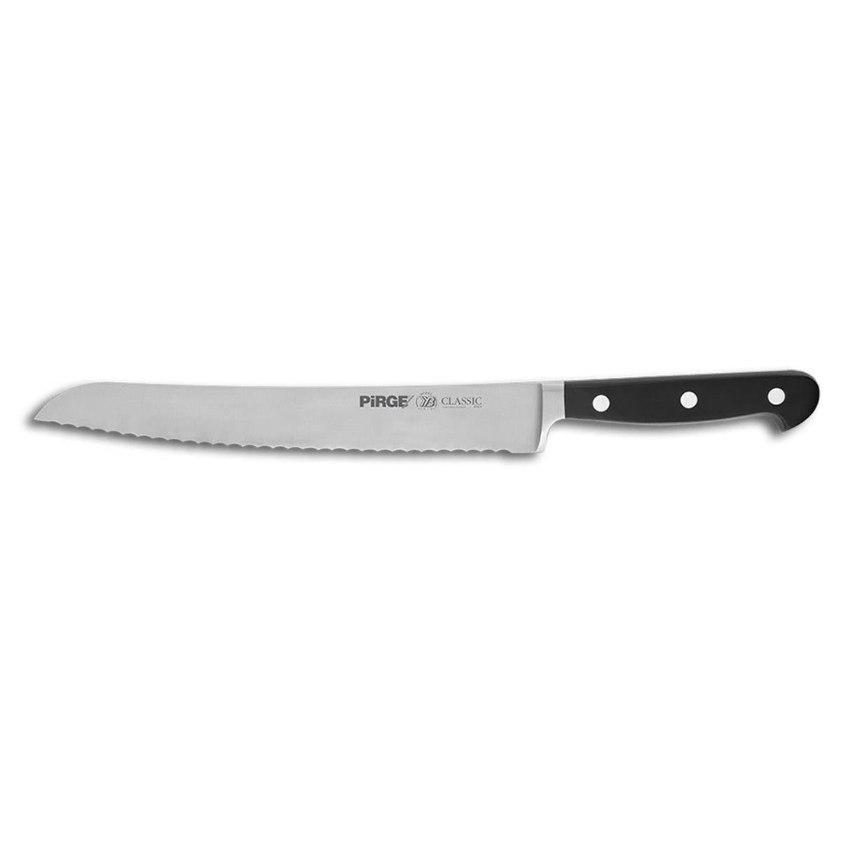 Pirge Classic Ekmek Bıçağı Dişli 22 Cm Siyah, ekmek bıçağı