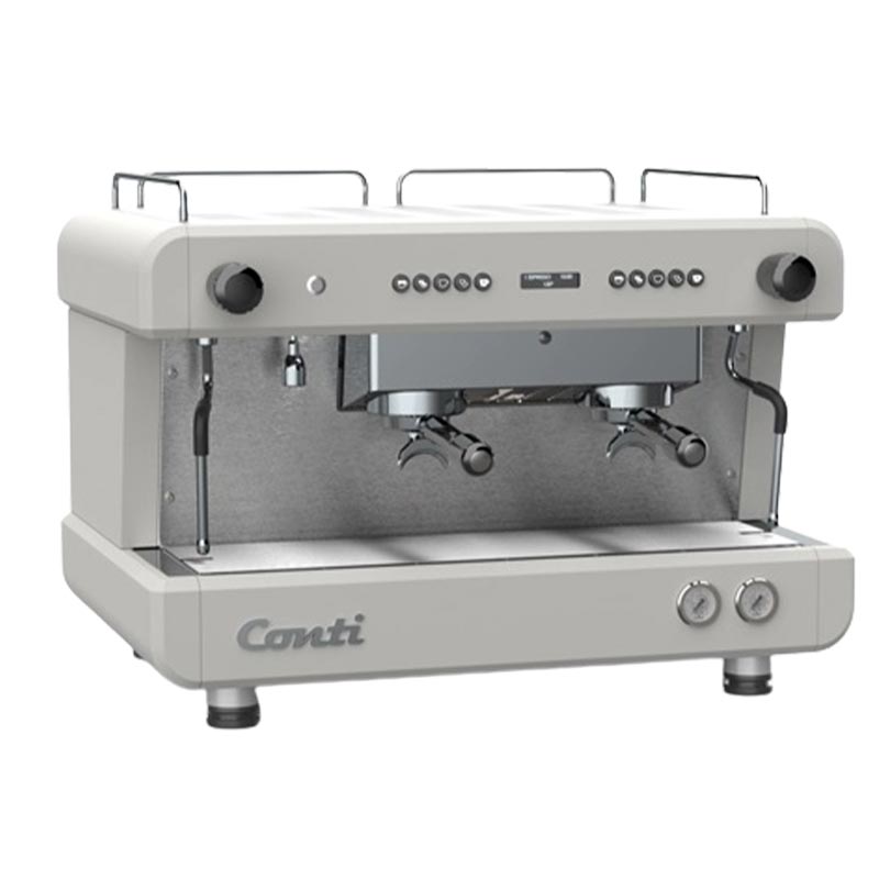 Conti Monaco CC202 Tam Otomatik Espresso Makinesi, 2 Gruplu, Beyaz, kahve aksesuarı