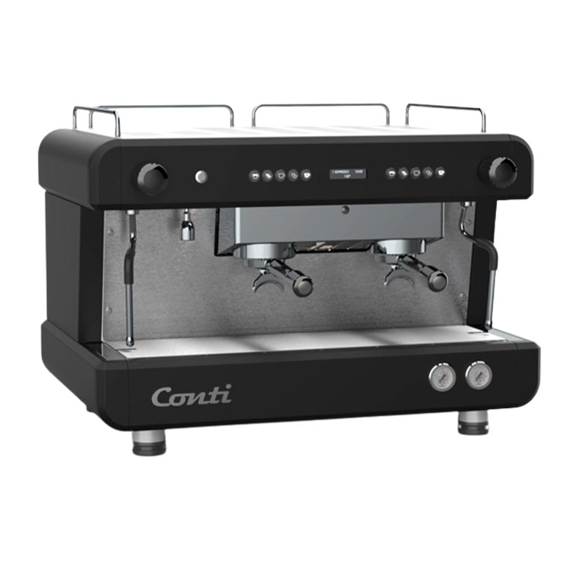 Conti Monaco CC202 Tam Otomatik Espresso Makinesi, 2 Gruplu, Siyah, kahve aksesuarı