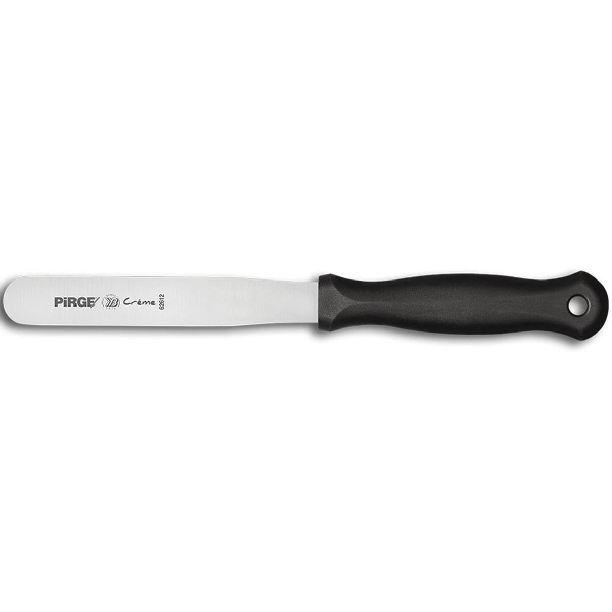 Pirge Creme Pasta Paleti Mini 12 Cm Siyah, spatula ve palet