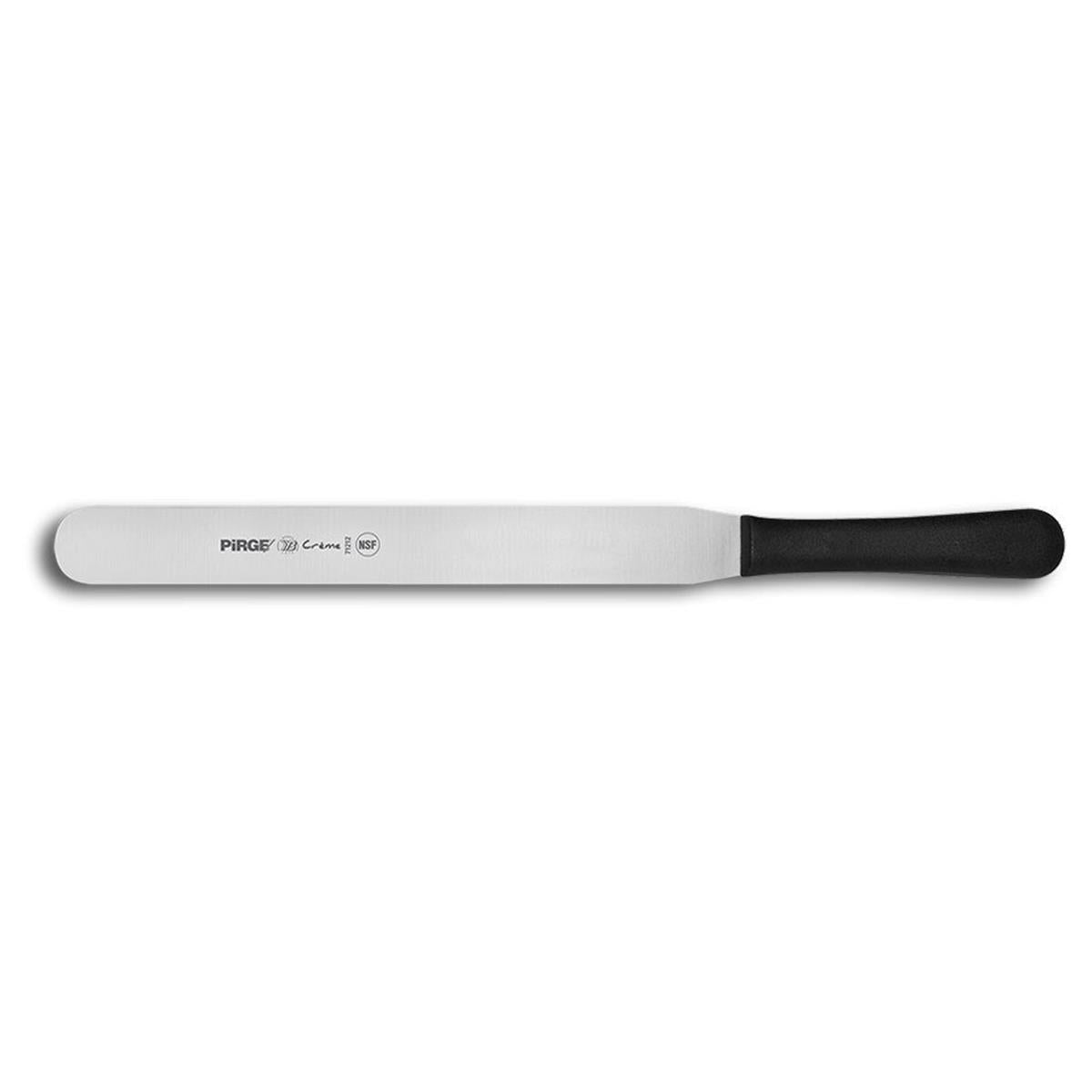 Pirge Creme Pasta Paleti 30 Cm Siyah, spatula ve palet
