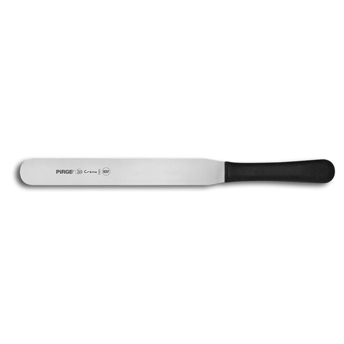 Pirge Creme Pasta Paleti 25 Cm Siyah, spatula ve palet