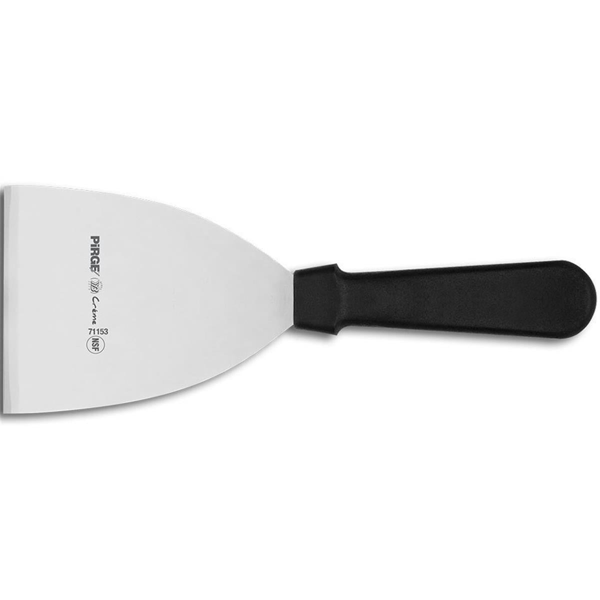 Pirge Creme Spatula No:4 12,5 Cm Siyah, spatula ve palet