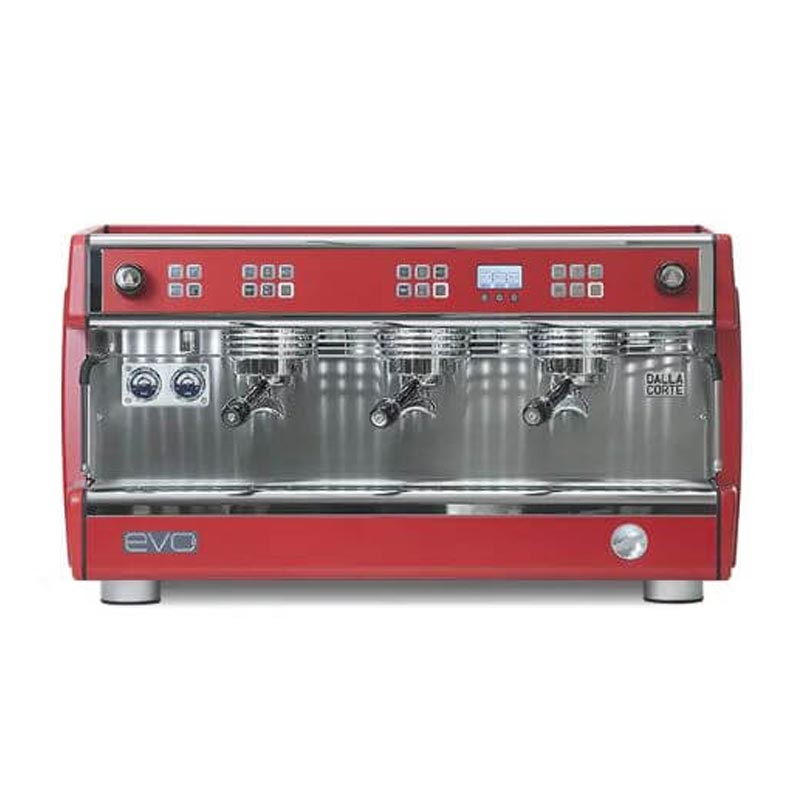 Dalla Corte Evo 2 Espresso Kahve Makinesi, 3 Gruplu, Kırmızı, kahve aksesuarı