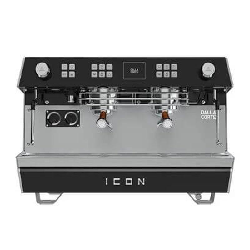 Dalla Corte Icon Espresso Kahve Makinesi, 2 Gruplu, Siyah Ceviz, kahve aksesuarı