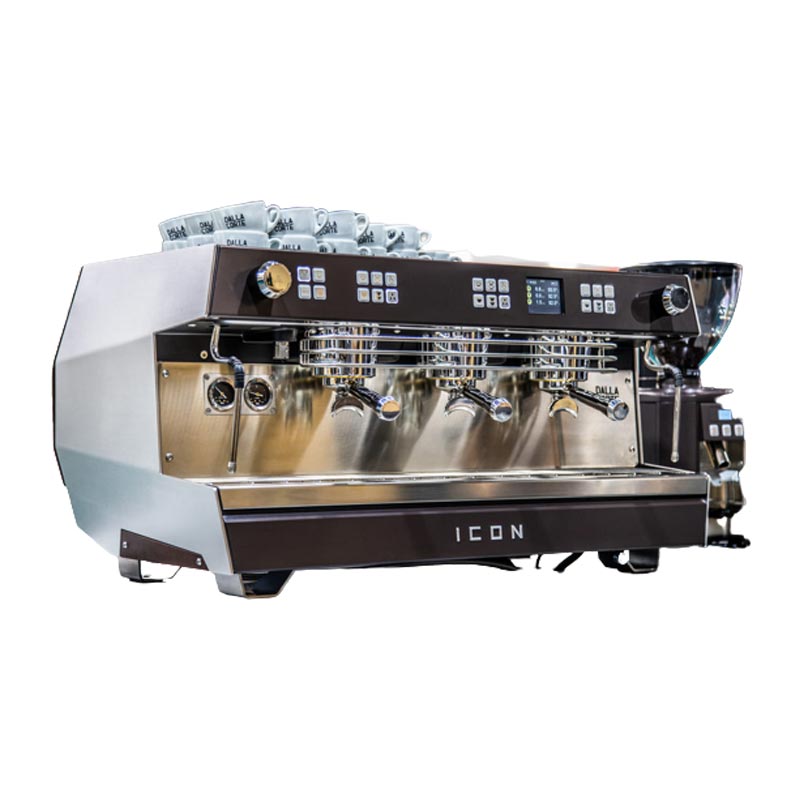 Dalla Corte Icon Espresso Kahve Makinesi, 3 Gruplu, Çelik Kasa, kahve aksesuarı