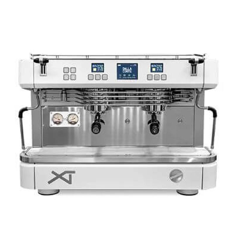 Dalla Corte XT Barista Espresso Kahve Makinesi, 2 Gruplu, Beyaz Krom, kahve aksesuarı