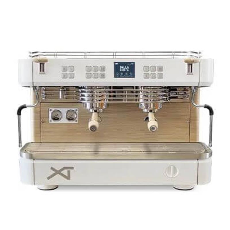 Dalla Corte XT Classic Espresso Kahve Makinesi, 2 Gruplu, Beyaz Meşe, kahve aksesuarı
