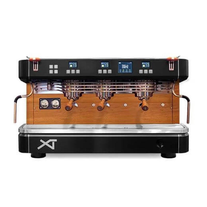 Dalla Corte XT Classic Espresso Kahve Makinesi, 3 Gruplu, Siyah Ceviz, kahve aksesuarı