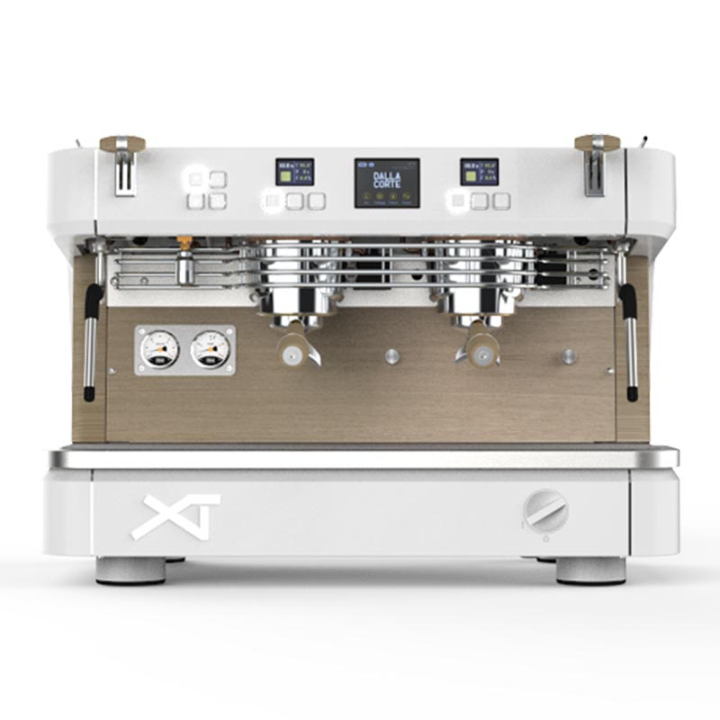 Dalla Corte XT Barista Espresso Kahve Makinesi, 2 Gruplu, Beyaz Meşe, kahve aksesuarı