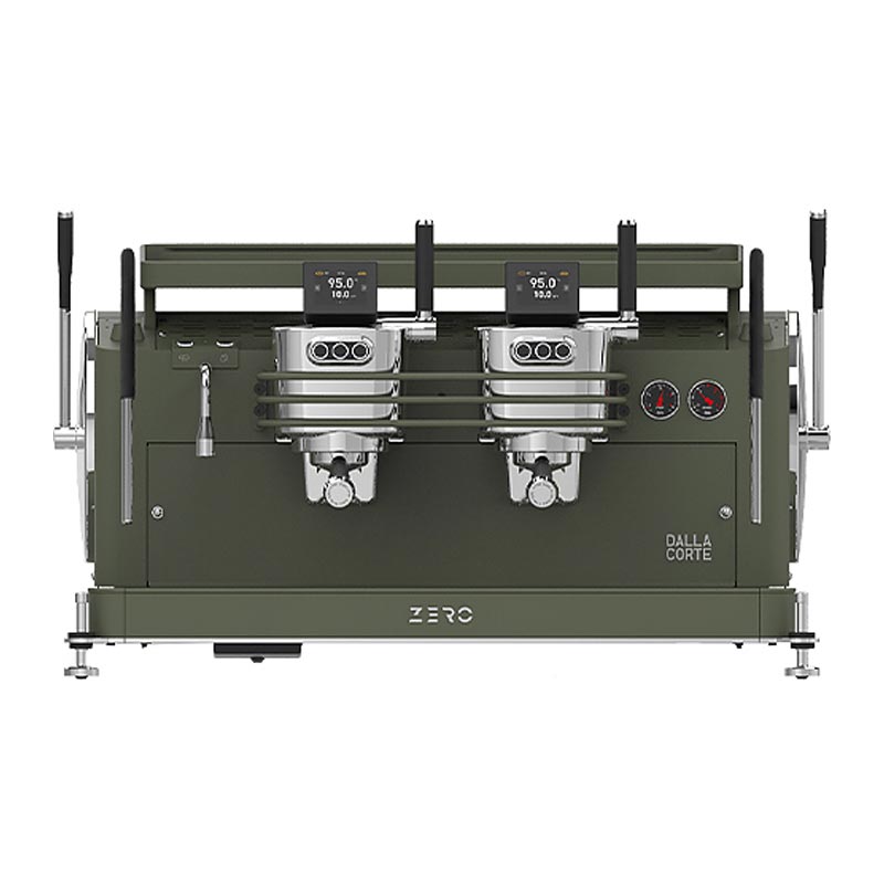 Dalla Corte Zero Barista Espresso Kahve Makinesi, 2 Gruplu, Zeytin Yeşili, kahve aksesuarı