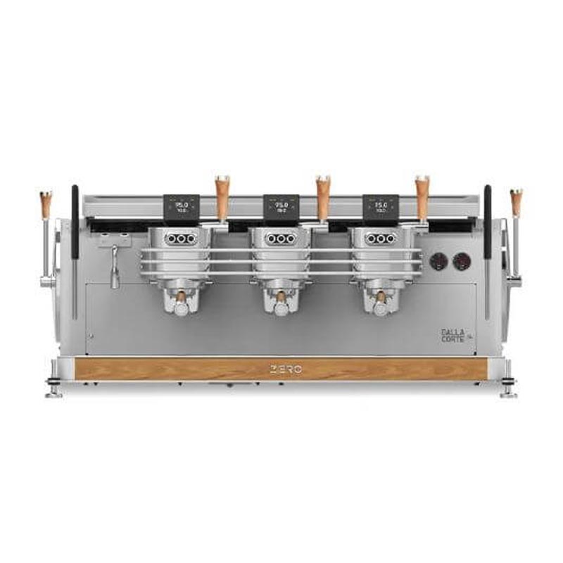 Dalla Corte Zero Barista Espresso Kahve Makinesi, 3 Gruplu, Beyaz Meşe, kahve aksesuarı
