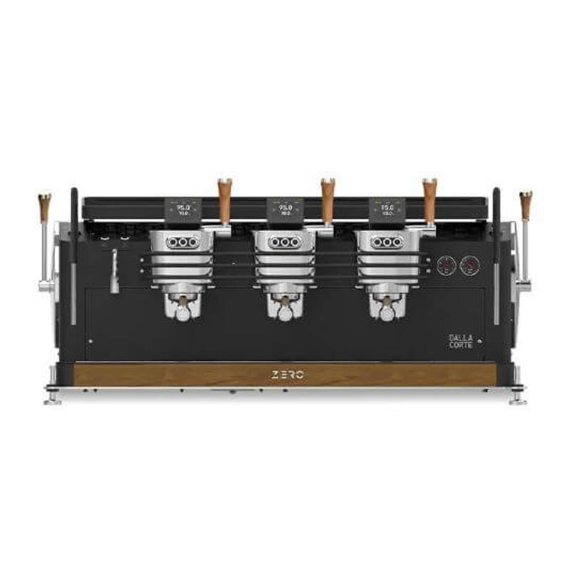 Dalla Corte Zero Barista Espresso Kahve Makinesi, 3 Gruplu, Siyah Ceviz, kahve aksesuarı
