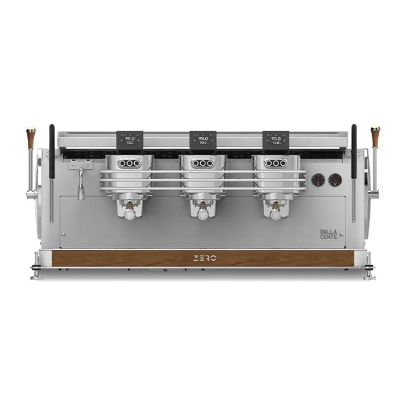 Dalla Corte Zero Classic Espresso Kahve Makinesi, 3 Gruplu, Beyaz Ceviz, kahve aksesuarı