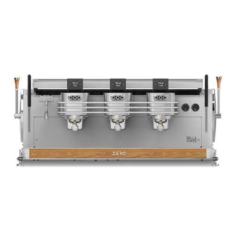 Dalla Corte Zero Classic Espresso Kahve Makinesi, 3 Gruplu, Beyaz Meşe, kahve aksesuarı
