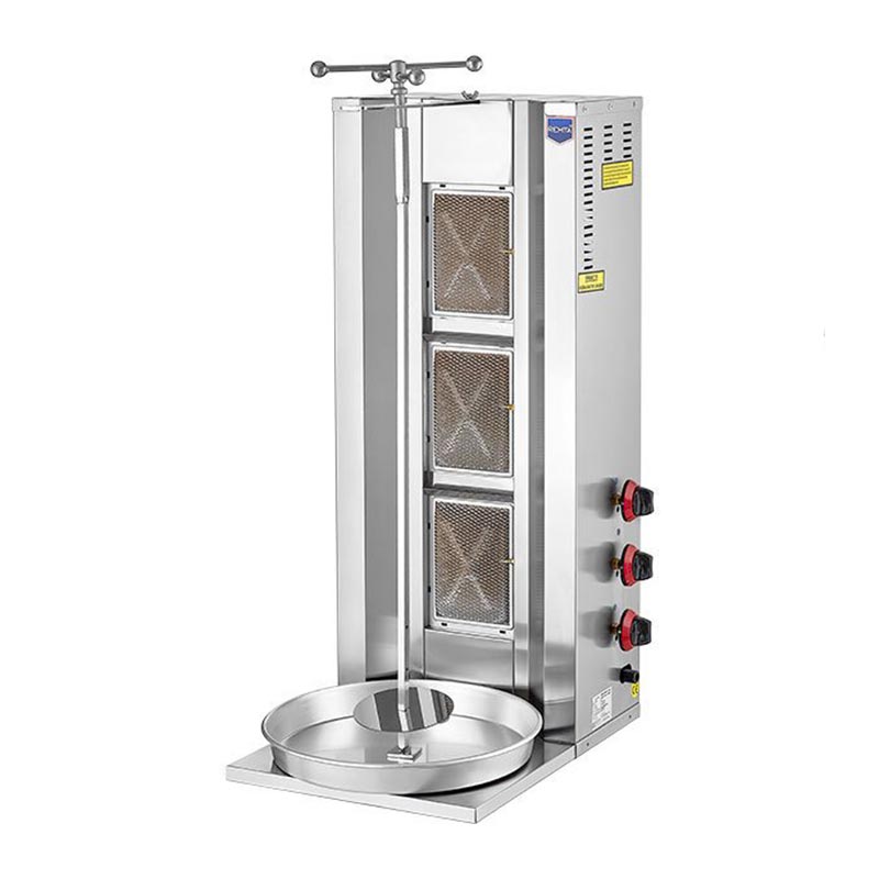 Remta D06 Motorsuz Döner Ocağı, 3 Radyanlı, Doğalgazlı, döner makinesi