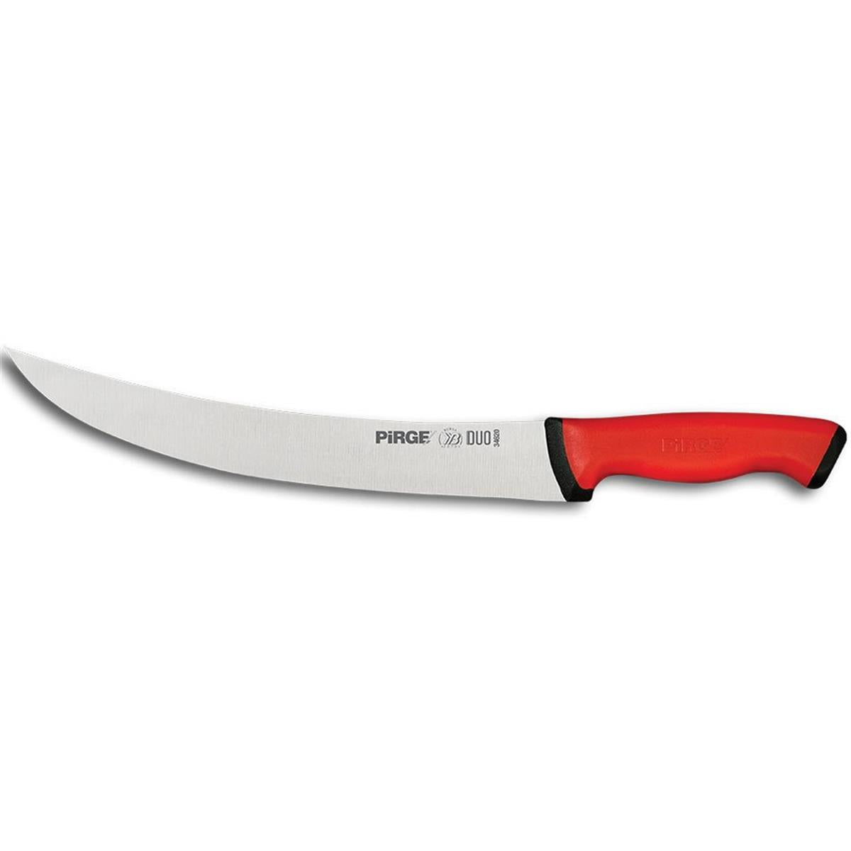 Pirge Duo Kıvrık Kasap Bıçağı 26 Cm Kırmızı, profesyonel kasap bıçağı