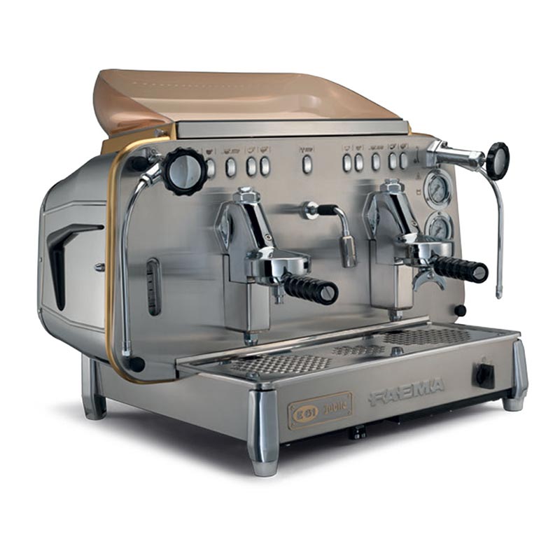 Faema E61 A/2 Jubile Tam Otomatik Espresso Kahve Makinesi, 2 Gruplu, kahve aksesuarı