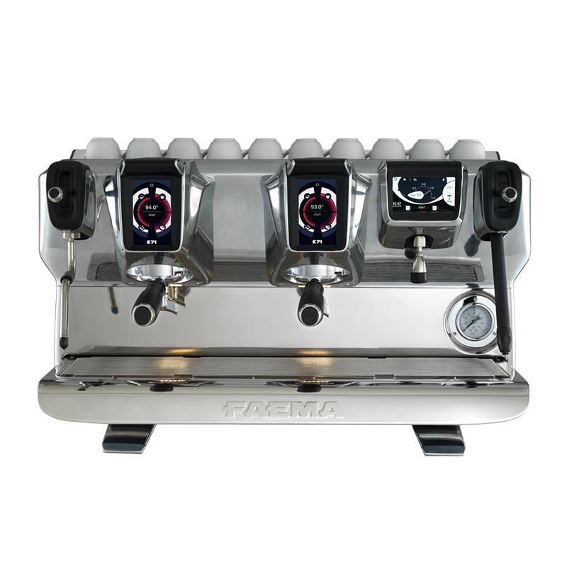 Faema E71 Tam Otomatik Espresso Kahve Makinesi, 2 Gruplu, kahve aksesuarı