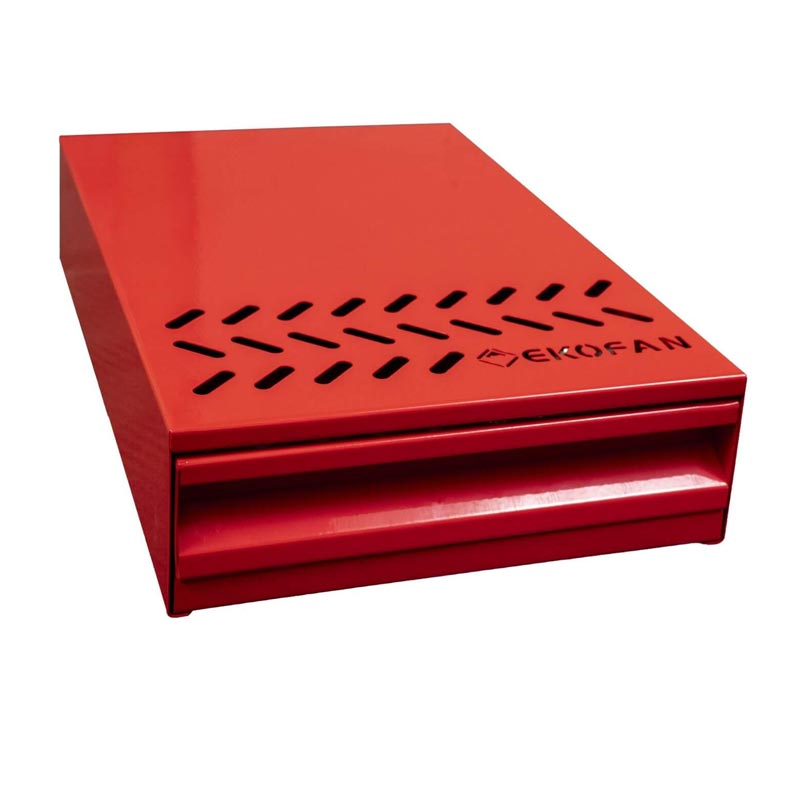 Ekofan PC-01K Kahve Posa Çekmecesi Knock Box, Kırmızı, kahve aksesuarı