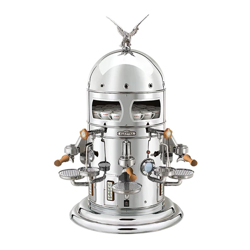 Elektra Belle Epoque Espresso Kahve Makinesi, 3 Gruplu, Krom, kahve aksesuarı