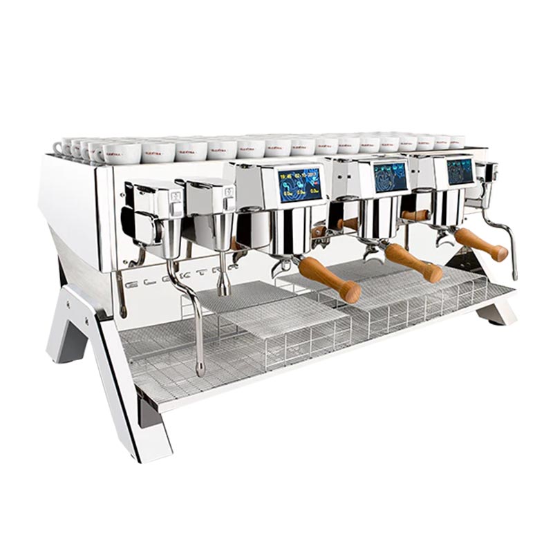Elektra Indie Tam Otomatik Espresso Kahve Makinesi, 3 Gruplu, Inox, espresso takip aynası