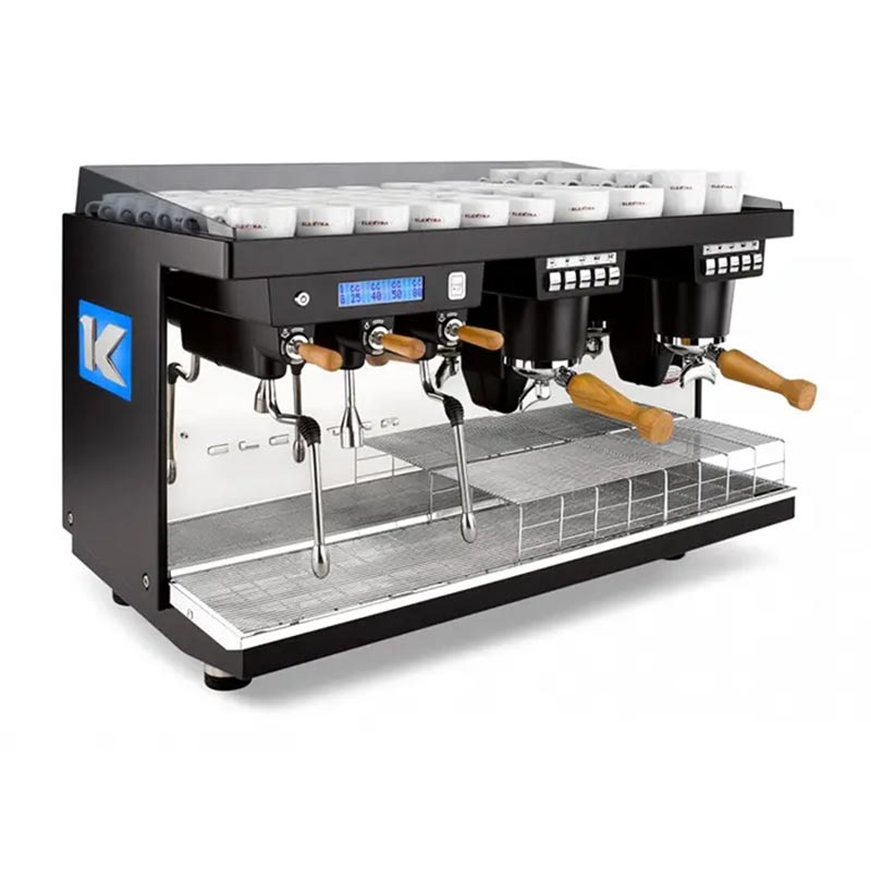 Elektra K-UP 2B Tam Otomatik Espresso Kahve Makinesi, 2 Gruplu, İnci Siyah, kahve aksesuarı