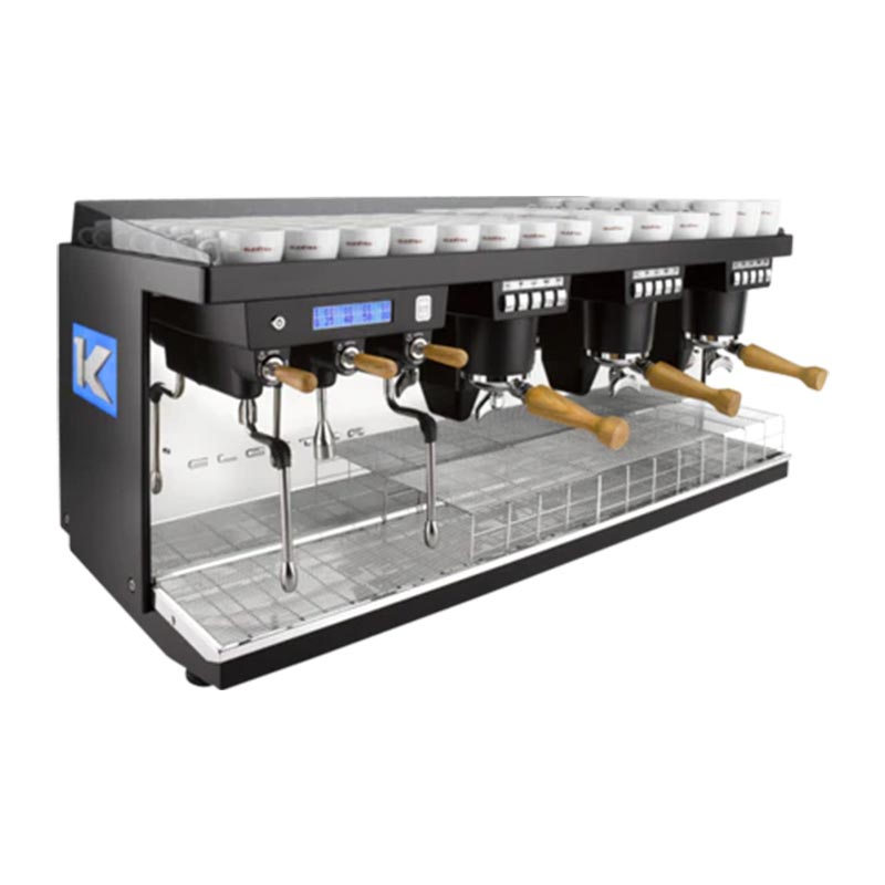 Elektra K-UP 3B Tam Otomatik Espresso Kahve Makinesi, 3 Gruplu, İnci Siyah, kahve aksesuarı