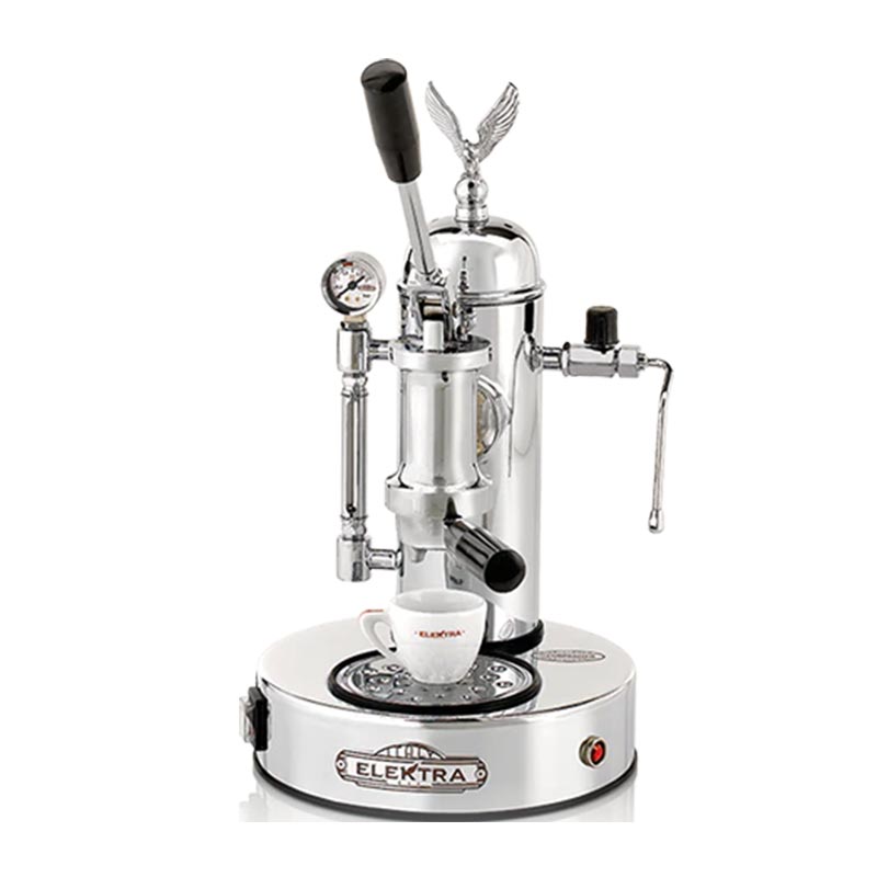 Elektra Micro Casa Leva S1C Yarı Otomatik Espresso Kahve Makinesi, Krom, kahve aksesuarı