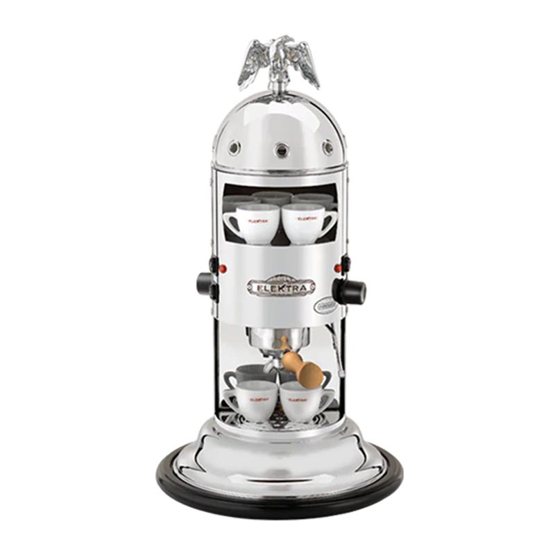 Elektra Micro Mini Verticale S1 Yarı Otomatik Espresso Kahve Makinesi, Krom, kahve aksesuarı