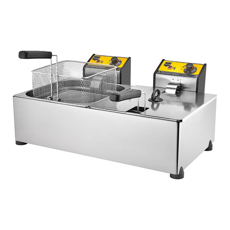 Remta R102 Fritöz, Çift Hazneli, 8+8 L, Elektrikli, fritöz