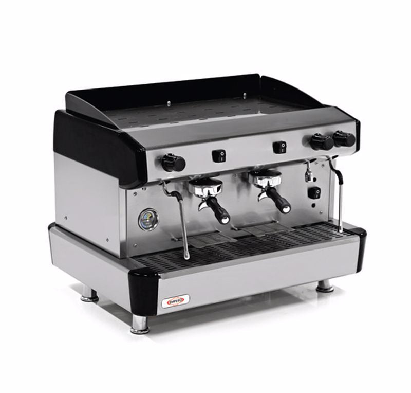Empero Yarı Otomatik Espresso Kahve Makinesi, 2 Gruplu, Siyah, kahve aksesuarı