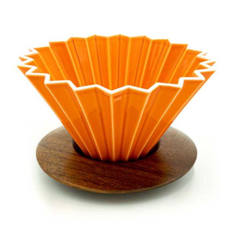 Epinox ASD-20 Ahşap Standlı Dripper, Turuncu, V60 ve pour over dripper