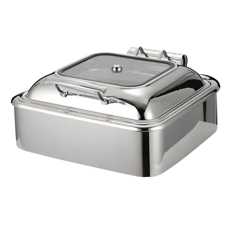 epinox chafing dish hidrolik kapakli 6 l 2/3 cdh-6g acik bufede servis ve sicak tutma ekipmani