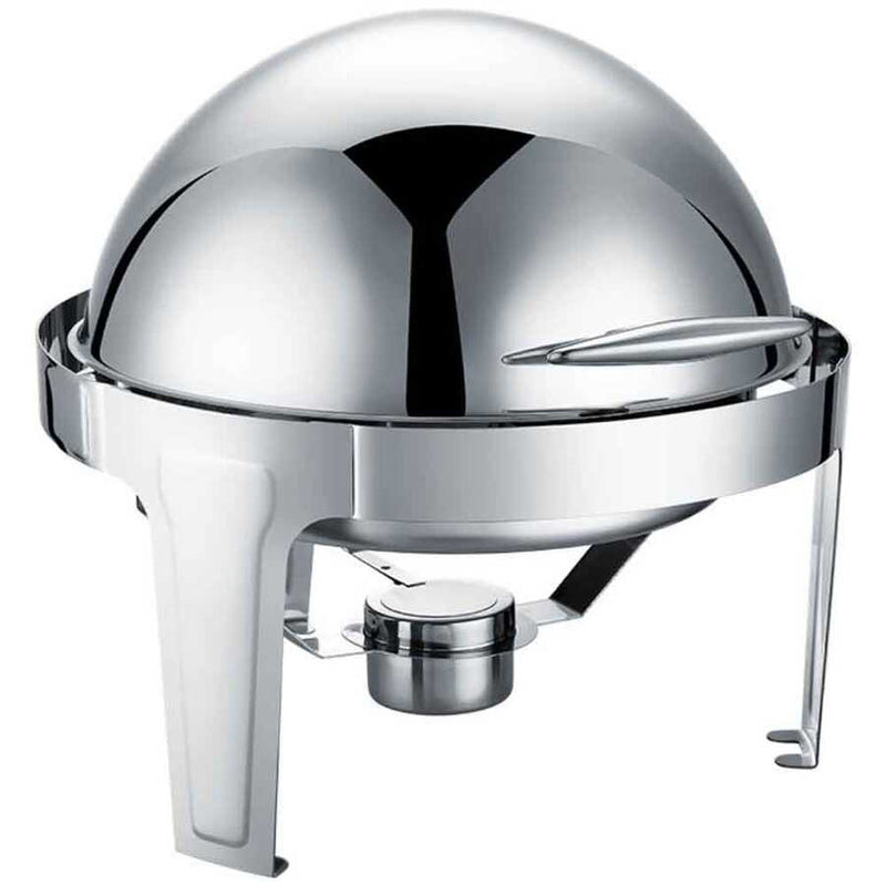 epinox chafing dish roll top yuvarlak 6 l cdc 6 acik bufede servis ve sicak tutma ekipmani