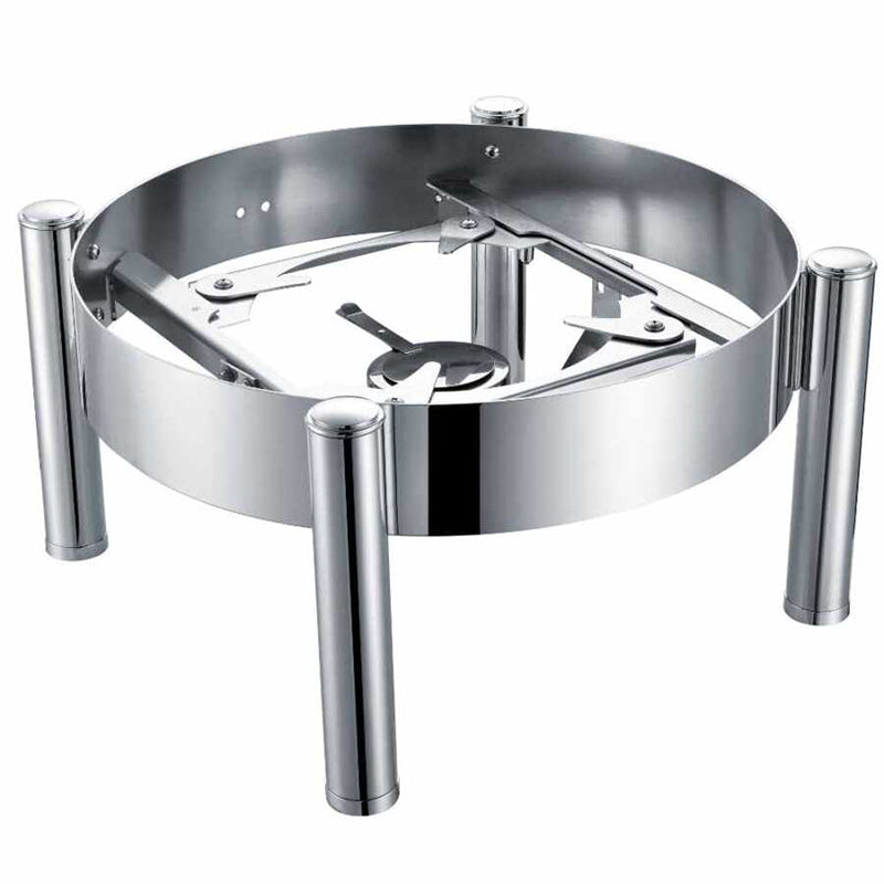 epinox cly-6y chafing dish luks 2/3 yuvarlak ayakli stand acik bufede servis ve sicak tutma ekipmani