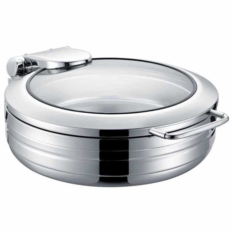 epinox cyl-6y luks chafing dish yunarlak gn 2/3 6 lt acik bufede servis ve sicak tutma ekipmani