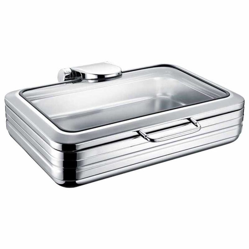 epinox lux chafing dish 1/1 9 l cdl 9l acik bufede servis ve sicak tutma ekipmani