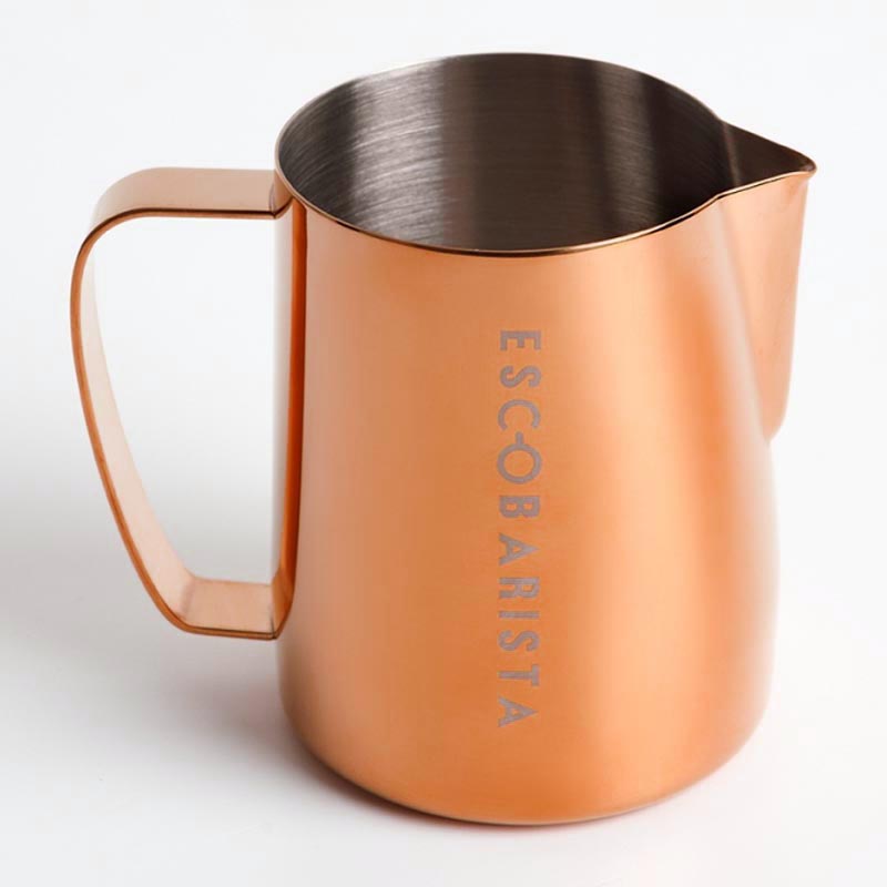 Escobarista Barista Space Latte Pitcher, 600 ml, Bakır, kahve aksesuarı