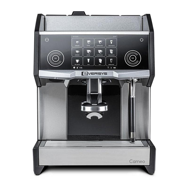 Eversys Cameo Core C2S Süper Otomatik Espresso Makinesi, Tek Gruplu, Tempest, kahve aksesuarı