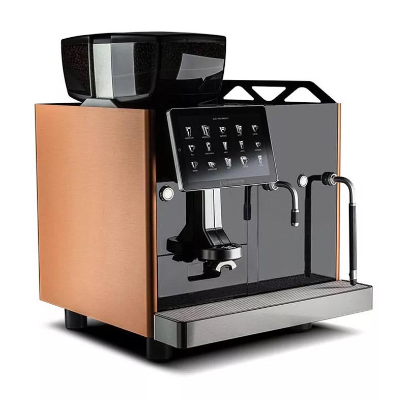 Eversys Enigma Classic E2MS Süper Otomatik Espresso Makinesi, Otomatik Süt Sistemli, Earth, kahve aksesuarı