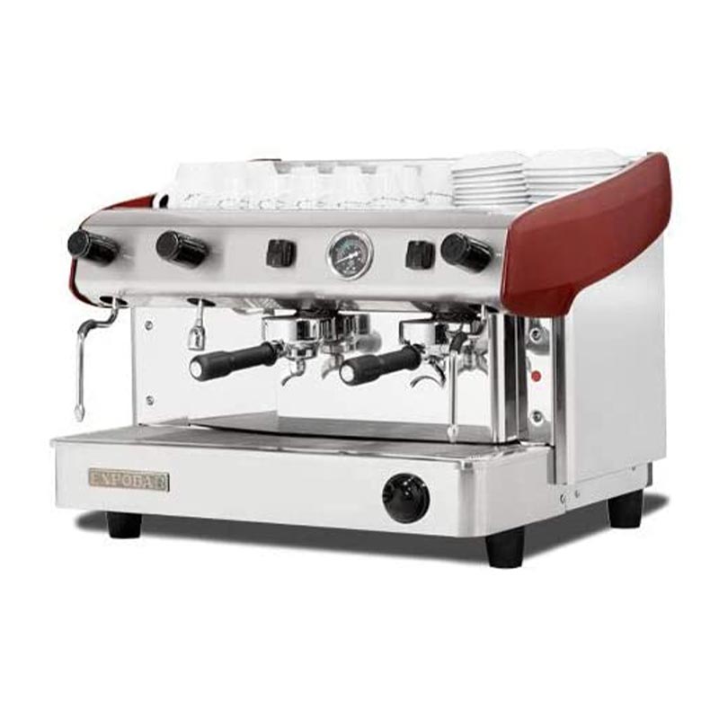 Expobar Megacrem Pulser Yarı Otomatik Espresso Kahve Makinesi, 2 Gruplu, Kırmızı, kahve aksesuarı
