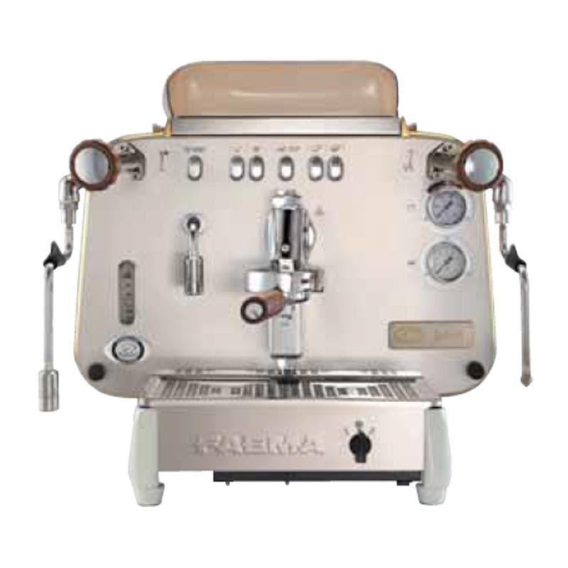 Faema E61 A/1 Jubile White Wood Tam Otomatik Espresso Kahve Makinesi, 1 Gruplu, kahve aksesuarı