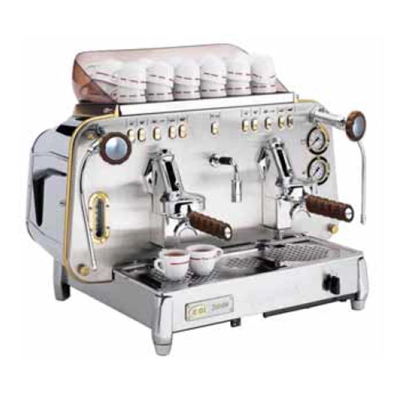 Faema E61 A/2 Jubile White Wood Tam Otomatik Espresso Kahve Makinesi, 2 Gruplu, kahve aksesuarı