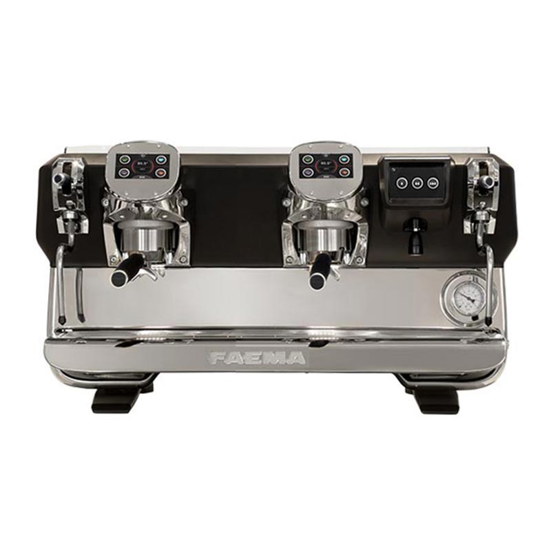 Faema E71 A/2 Touch Black Tam Otomatik Espresso Kahve Makinesi, 2 Gruplu, kahve aksesuarı