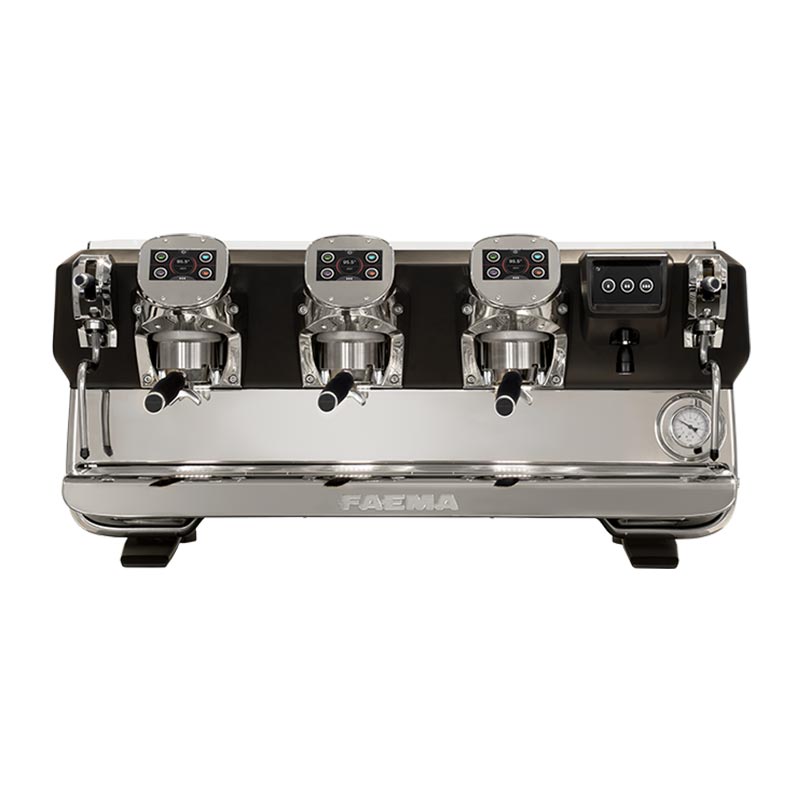 Faema E71 A/3 Touch Black Tam Otomatik Espresso Kahve Makinesi, 3 Gruplu, kahve aksesuarı