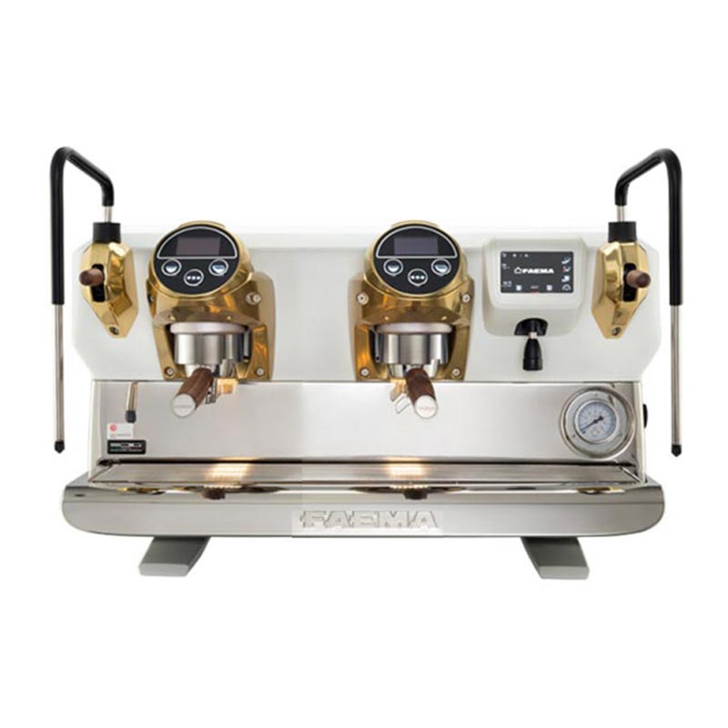 Faema E71 E A/2 Tam Otomatik Espresso Kahve Makinesi, 2 Gruplu, White Gold, kahve aksesuarı